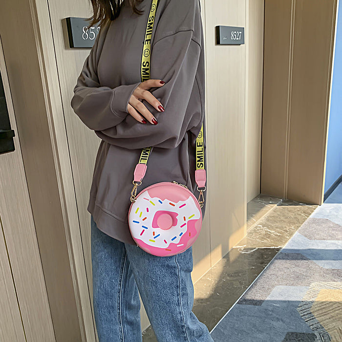 Jewelry WholesaleWholesale doughnut parent-child round shoulder bag JDC-SD-LS004 Shoulder Bags 凌速 %variant_option1% %variant_option2% %variant_option3%  Factory Price JoyasDeChina Joyas De China