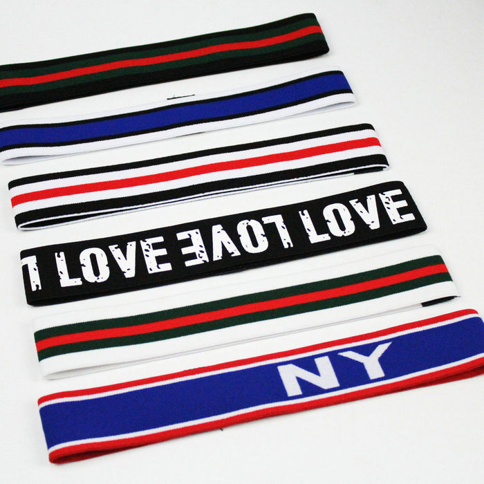 Wholesale Unisex Letter Headband Super Elastic Face Wash Headband JDC-HD-GSPF001