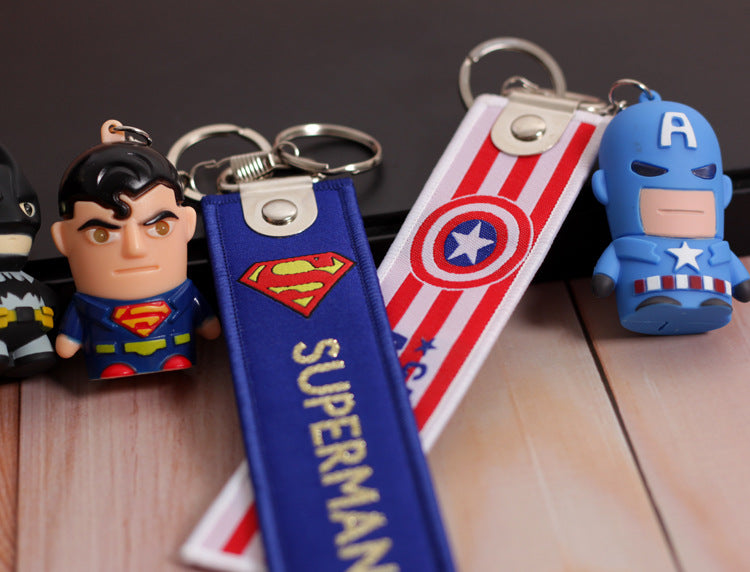 Wholesale keychain pvc soft plastic cartoon cute bag pendant MOQ≥3 JDC-KC-HMB014