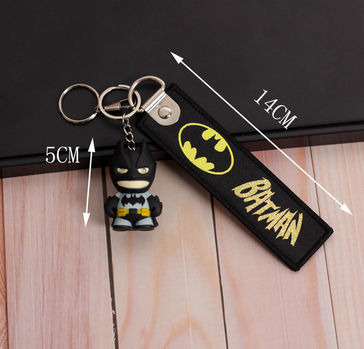 Wholesale keychain pvc soft plastic cartoon cute bag pendant MOQ≥3 JDC-KC-HMB014