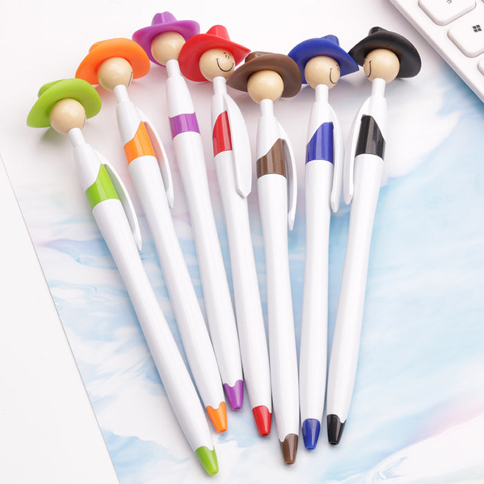 Wholesale Plastic Cowboy Hat Ballpoint Pen JDC-BP-LuDa002