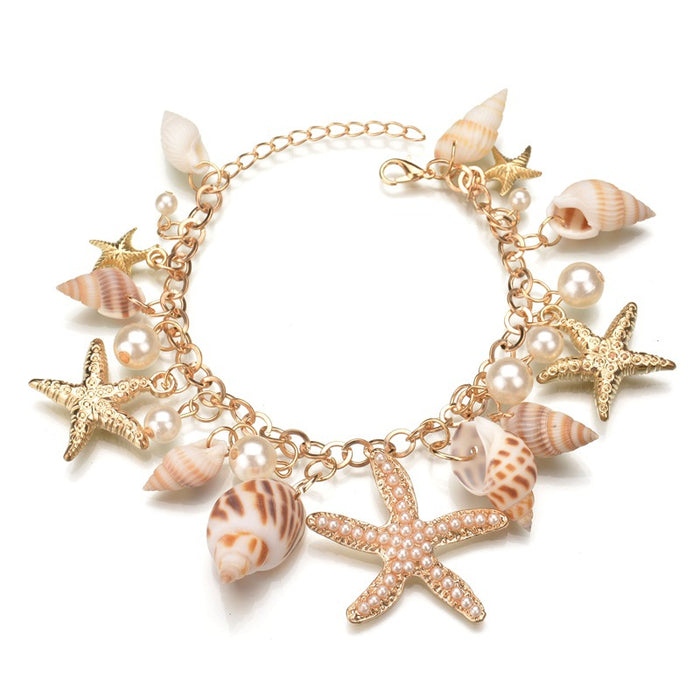 Jewelry WholesaleWholesale tidal ocean Bohemian wind Bracelet starfish shell bracelet JDC-BT-XYing007 Bracelet 欣滢 %variant_option1% %variant_option2% %variant_option3%  Factory Price JoyasDeChina Joyas De China