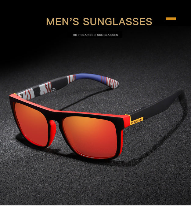 Wholesale Men's Sports Polarized Sunglasses Large Frame Square JDC-SG-JunY004