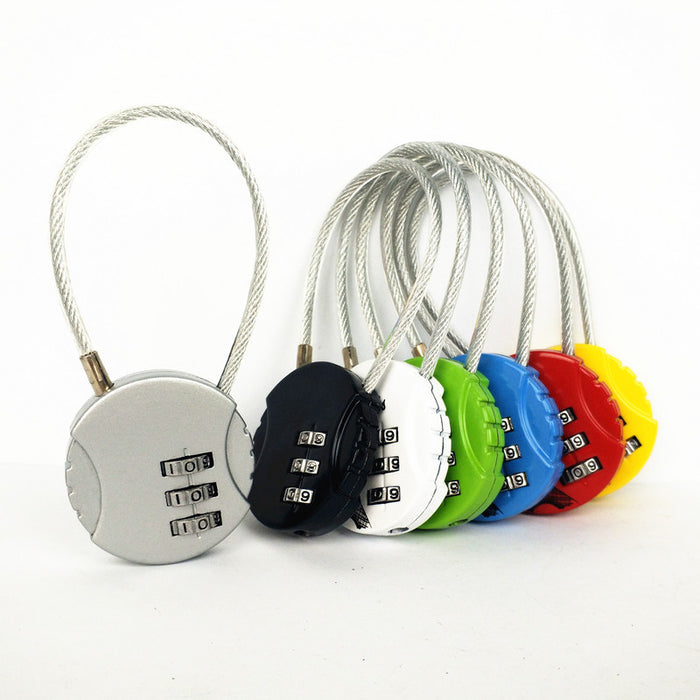 Wholesale Zinc Alloy Steel Wire Rope Combination Lock Anti-theft Lock JDC-LC-JSheng002