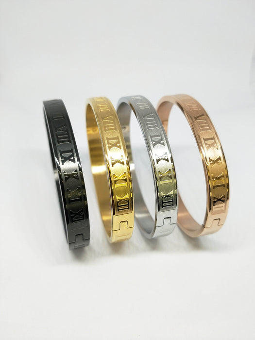 Jewelry WholesaleWholesale Roman five color 18K stainless steel bracelet JDC-BT-XingSD001 Bracelet 鑫饰达 %variant_option1% %variant_option2% %variant_option3%  Factory Price JoyasDeChina Joyas De China