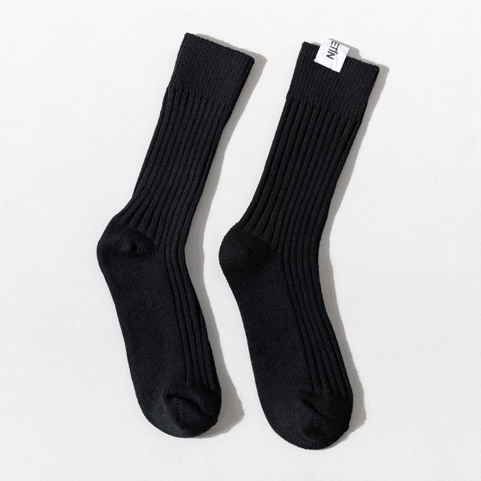 Jewelry WholesaleWholesale medium and high cotton socks trend vertical striped line socks JDC-SK-ShuM003 Sock 舒棉 %variant_option1% %variant_option2% %variant_option3%  Factory Price JoyasDeChina Joyas De China