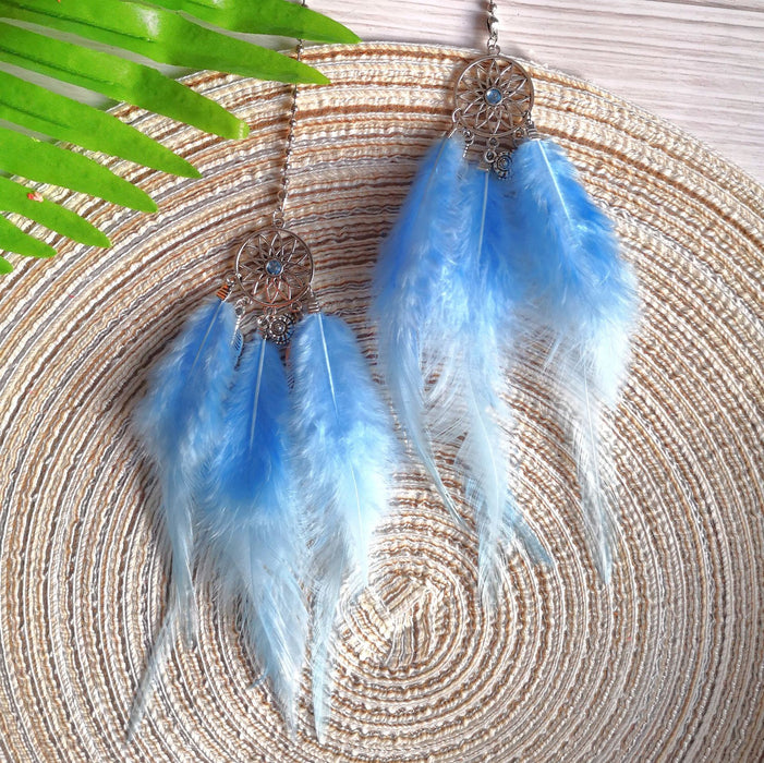 Wholesale Double Feather Dreamcatcher Car Pendant JDC-DC-ZZe002