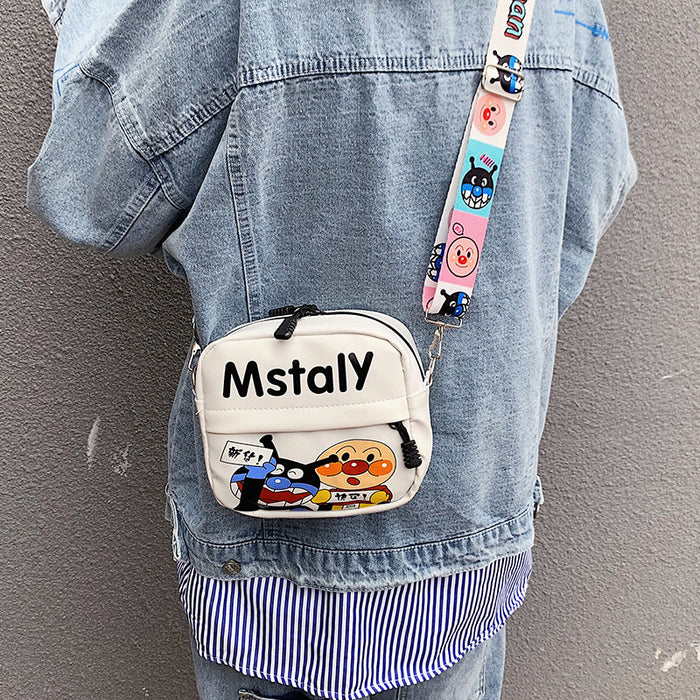 Wholesale PU Funny Ugly Cute Cartoon Cute Graffiti Shoulder Bag MOQ≥3 JDC-SD-Fangguan002