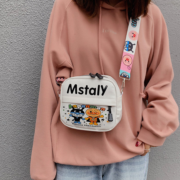 Wholesale PU Funny Ugly Cute Cartoon Cute Graffiti Shoulder Bag MOQ≥3 JDC-SD-Fangguan002