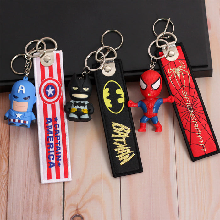 Wholesale keychain pvc soft plastic cartoon cute bag pendant MOQ≥3 JDC-KC-HMB014