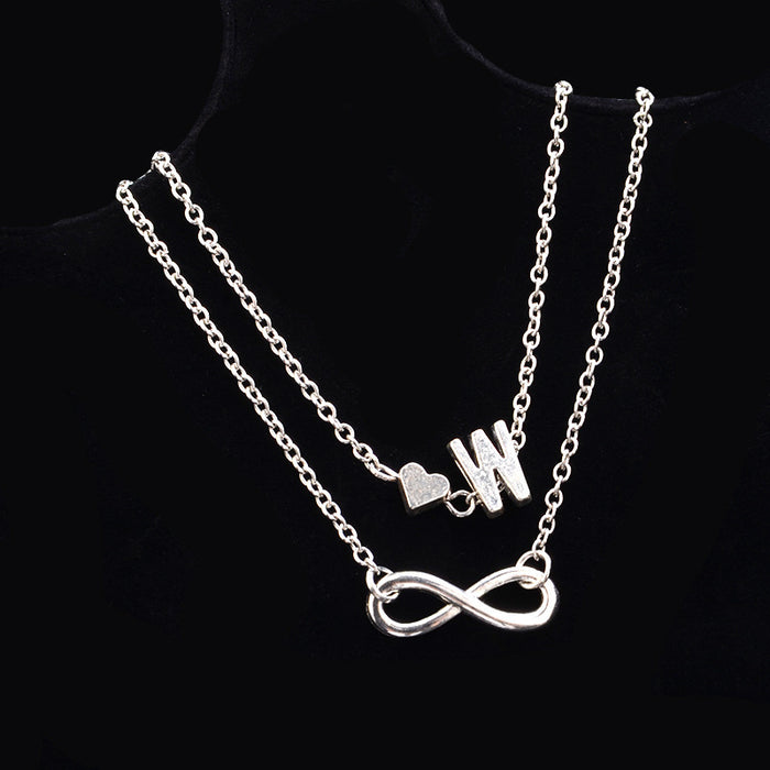 Wholesale love 26 letter alloy anklet JDC-AS-ZW007