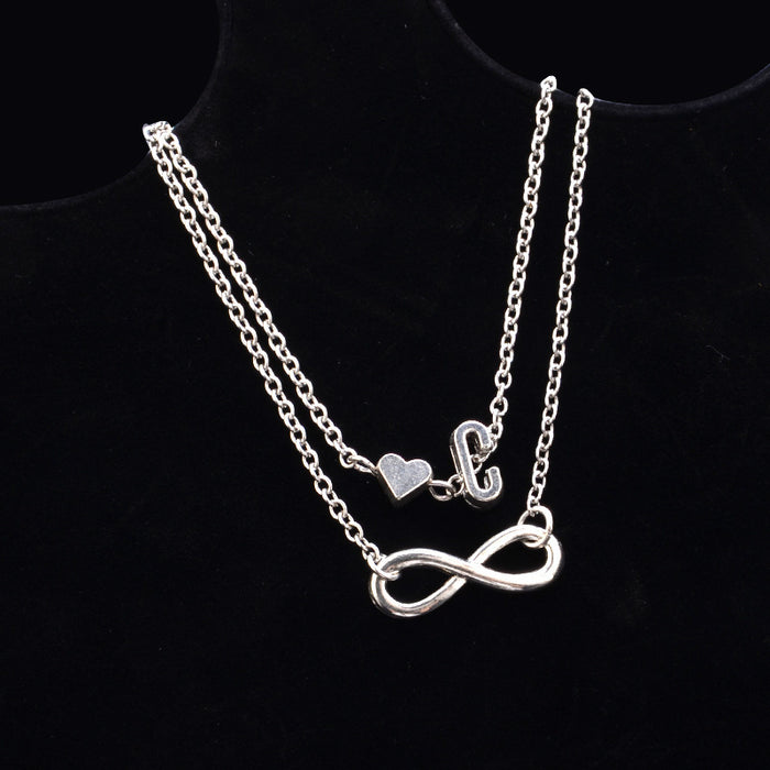 Wholesale love 26 letter alloy anklet JDC-AS-ZW007