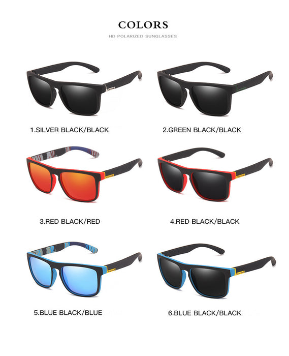 Wholesale Men's Sports Polarized Sunglasses Large Frame Square JDC-SG-JunY004