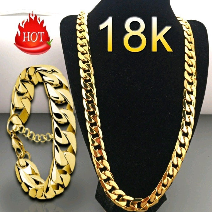 Wholesale Gold Necklace Plated 18K Gold Not Fading JDC-NE-YuJ002