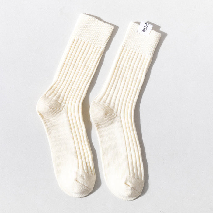 Jewelry WholesaleWholesale medium and high cotton socks trend vertical striped line socks JDC-SK-ShuM003 Sock 舒棉 %variant_option1% %variant_option2% %variant_option3%  Factory Price JoyasDeChina Joyas De China