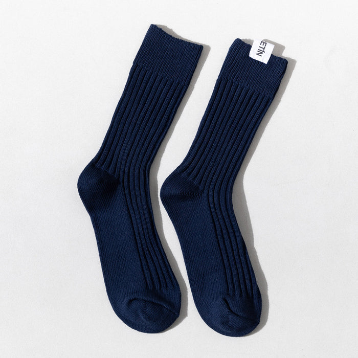 Jewelry WholesaleWholesale medium and high cotton socks trend vertical striped line socks JDC-SK-ShuM003 Sock 舒棉 %variant_option1% %variant_option2% %variant_option3%  Factory Price JoyasDeChina Joyas De China