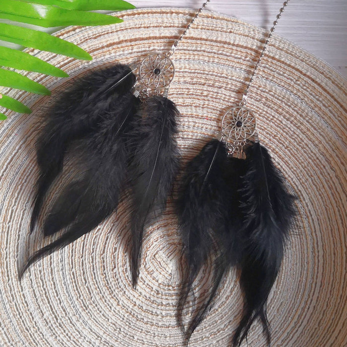 Wholesale Double Feather Dreamcatcher Car Pendant JDC-DC-ZZe002