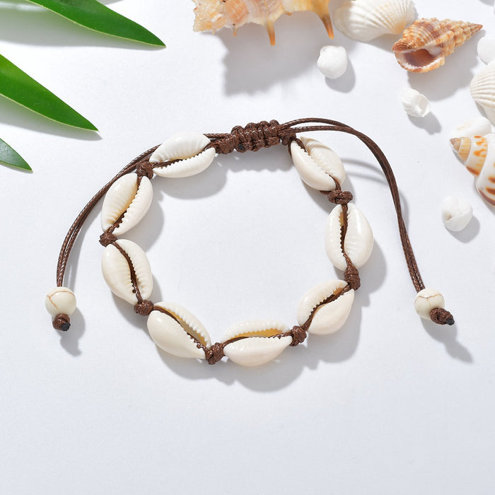 Jewelry WholesaleWholesale personalized fashion shell Vintage woven Bracelet JDC-BT-XYing006 Bracelet 欣滢 %variant_option1% %variant_option2% %variant_option3%  Factory Price JoyasDeChina Joyas De China