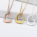 Jewelry WholesaleWholesale Gold Plated 18K Love Necklace Eco-friendly Vacuum Plating Stainless Steel JDC-NE-MJ014 Necklaces 萌葭 %variant_option1% %variant_option2% %variant_option3%  Factory Price JoyasDeChina Joyas De China