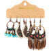 Jewelry WholesaleWholesale hand-woven vintage round metal tassel earrings JDC-ES-HH003 Earrings 汉虹 %variant_option1% %variant_option2% %variant_option3%  Factory Price JoyasDeChina Joyas De China