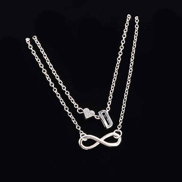 Wholesale love 26 letter alloy anklet JDC-AS-ZW007