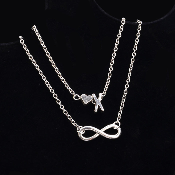 Wholesale love 26 letter alloy anklet JDC-AS-ZW007