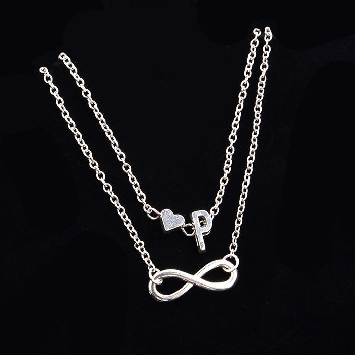 Wholesale love 26 letter alloy anklet JDC-AS-ZW007