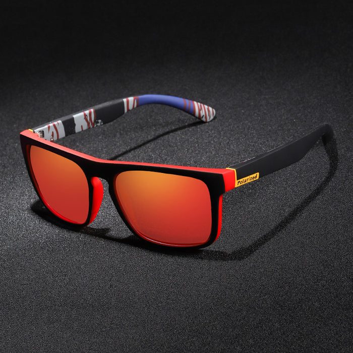 Wholesale Men's Sports Polarized Sunglasses Large Frame Square JDC-SG-JunY004