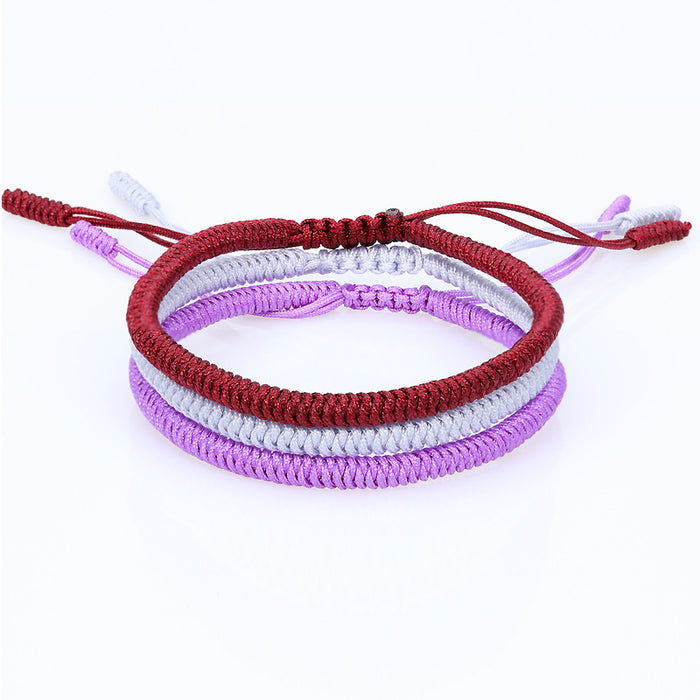 Jewelry WholesaleWholesale Tibetan Knot Cotton Thread Braided Bracelet JDC-BT-Yiye008 Bracelet 益烨 %variant_option1% %variant_option2% %variant_option3%  Factory Price JoyasDeChina Joyas De China