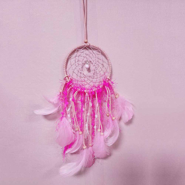 Jewelry WholesaleWholesale Feather Cotton Thread Wood Beads Love Dreamcatcher JDC-DC-MengS005 Dreamcatcher 萌颂 %variant_option1% %variant_option2% %variant_option3%  Factory Price JoyasDeChina Joyas De China