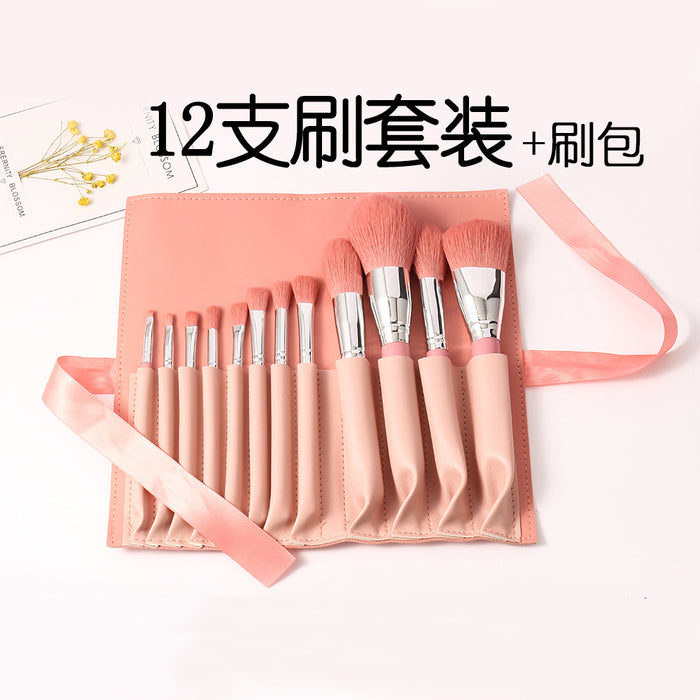 Wholesale 12pcs Beginner Full Set Loose Powder Eyeshadow Brush JDC-MB-ZhuoJ002