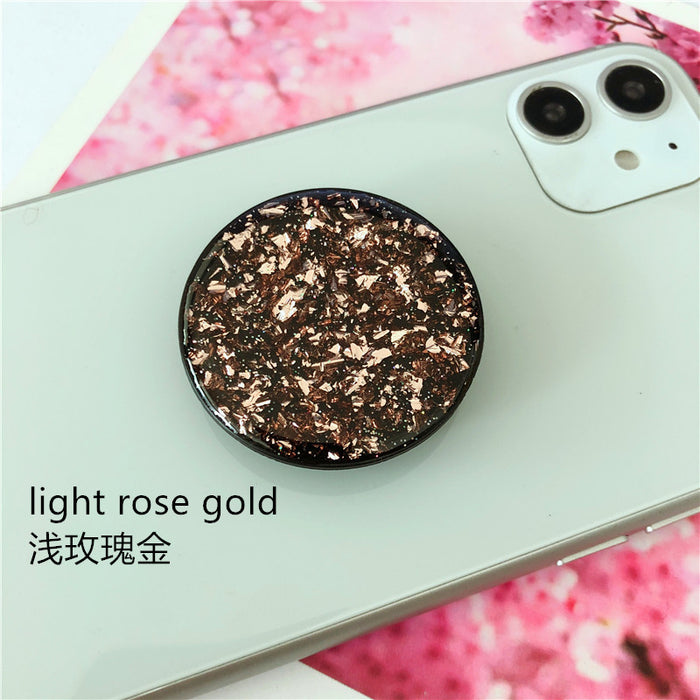 Wholesale Grips Mobile Phone Holder Plastic Glitter Tinfoil Phone Holder Folding MOQ≥2 JDC-PS-Weijiu004