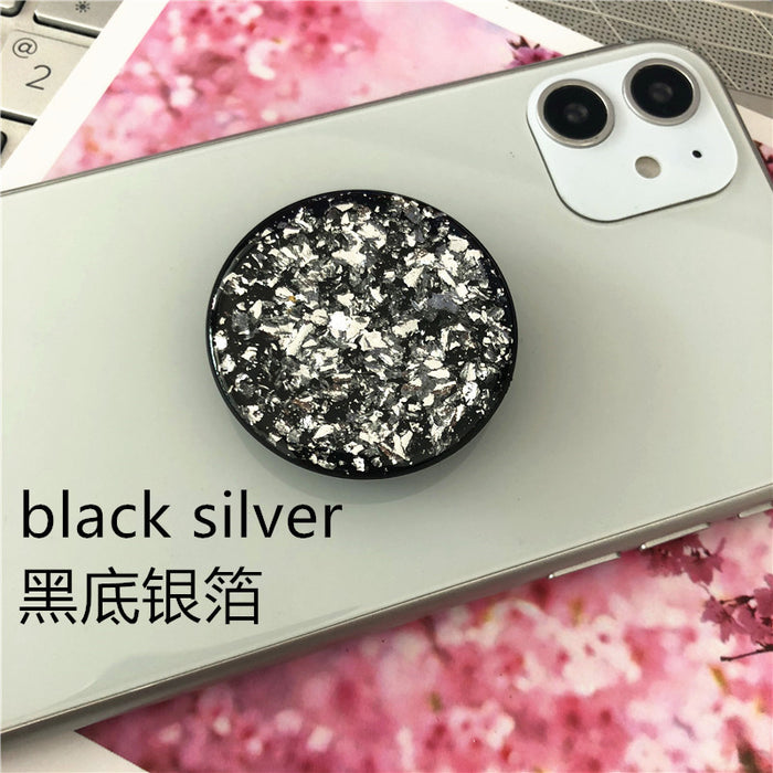 Wholesale Grips Mobile Phone Holder Plastic Glitter Tinfoil Phone Holder Folding MOQ≥2 JDC-PS-Weijiu004