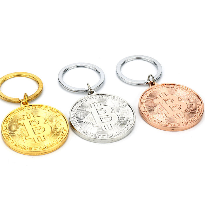 Jewelry WholesaleWholesale Alloy Bitcoin Keychain JDC-KC-GSAJ002 Keychains 昂杰 %variant_option1% %variant_option2% %variant_option3%  Factory Price JoyasDeChina Joyas De China