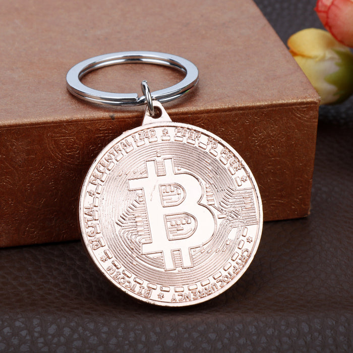 Jewelry WholesaleWholesale Alloy Bitcoin Keychain JDC-KC-GSAJ002 Keychains 昂杰 %variant_option1% %variant_option2% %variant_option3%  Factory Price JoyasDeChina Joyas De China