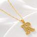 Jewelry WholesaleWholesale 26 English letters gold-plated 18K vacuum electroplating Necklace JDC-NE-MJ003 Necklaces 萌葭 %variant_option1% %variant_option2% %variant_option3%  Factory Price JoyasDeChina Joyas De China