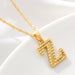 Jewelry WholesaleWholesale 26 English letters gold-plated 18K vacuum electroplating Necklace JDC-NE-MJ003 Necklaces 萌葭 %variant_option1% %variant_option2% %variant_option3%  Factory Price JoyasDeChina Joyas De China