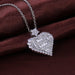 Jewelry WholesaleWholesale Zircon Heart Shape Copper Necklace MOQ≥2 JDC-NE-Caos030 Necklaces 曹适 %variant_option1% %variant_option2% %variant_option3%  Factory Price JoyasDeChina Joyas De China