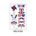 Jewelry WholesaleWholesale American Independence Day Waterproof Tattoo Stickers JDC-TS-XLM003 Sticker 星里美 %variant_option1% %variant_option2% %variant_option3%  Factory Price JoyasDeChina Joyas De China