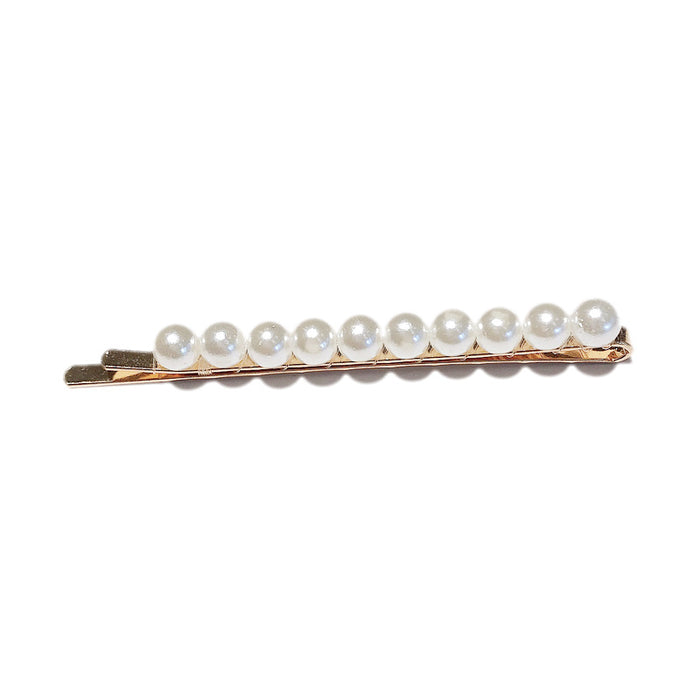 Wholesale pearl hair clip female one word clip side clip top clip hairpin headwear JDC-HC-Diqian001