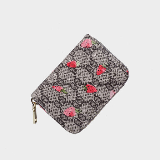 Jewelry WholesaleWholesale Storage Coin Bag Strawberry Fruit Zipper Ladies Wallet （F) JDC-WT-MiAn006 Wallet 米岸 %variant_option1% %variant_option2% %variant_option3%  Factory Price JoyasDeChina Joyas De China