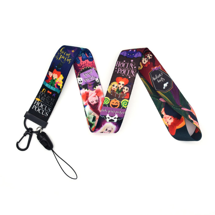 Wholesale Keychain Polyester Phone Lanyard Wristband Webbing Keychain MOQ≥6 (M) JDC-KC-QTN010