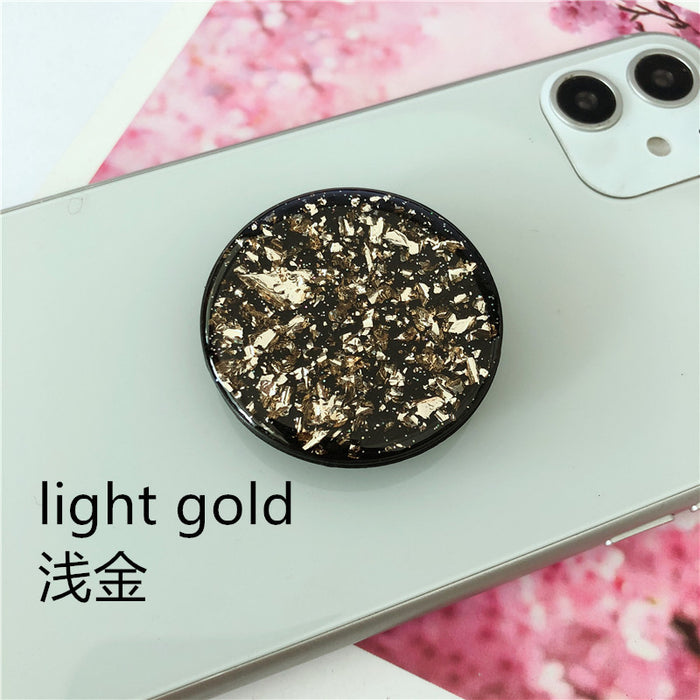 Wholesale Grips Mobile Phone Holder Plastic Glitter Tinfoil Phone Holder Folding MOQ≥2 JDC-PS-Weijiu004