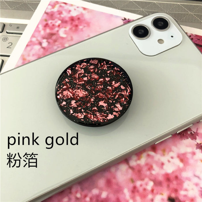 Wholesale Grips Mobile Phone Holder Plastic Glitter Tinfoil Phone Holder Folding MOQ≥2 JDC-PS-Weijiu004