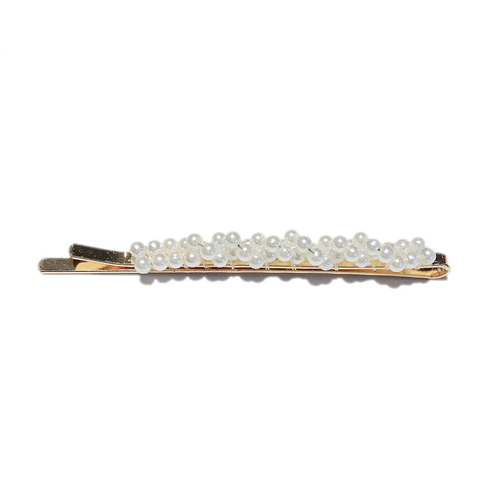 Wholesale pearl hair clip female one word clip side clip top clip hairpin headwear JDC-HC-Diqian001