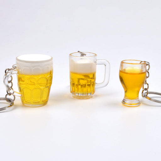 Jewelry WholesaleWholesale Acrylic Simulation Mini Beer Mug Keychain JDC-KC-SLi001 Keychains 胜丽 %variant_option1% %variant_option2% %variant_option3%  Factory Price JoyasDeChina Joyas De China