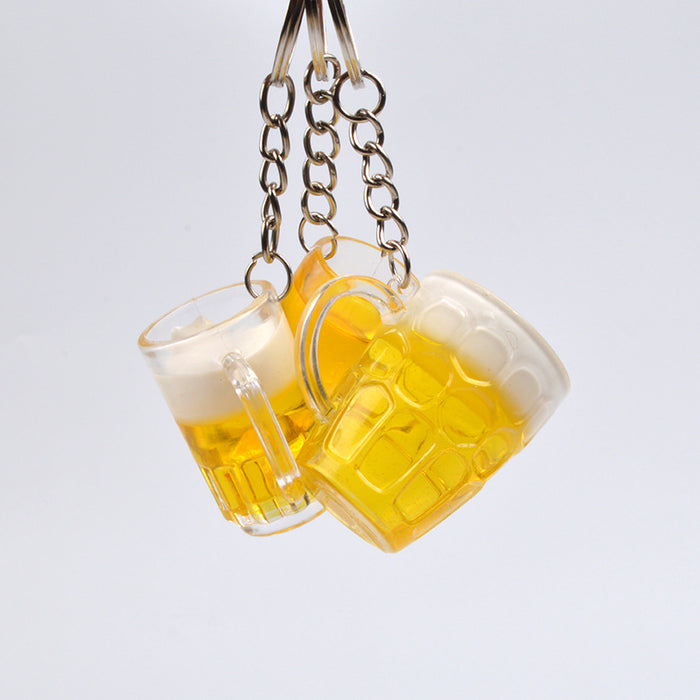 Jewelry WholesaleWholesale Acrylic Simulation Mini Beer Mug Keychain JDC-KC-SLi001 Keychains 胜丽 %variant_option1% %variant_option2% %variant_option3%  Factory Price JoyasDeChina Joyas De China