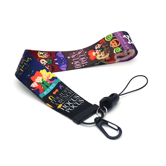 Wholesale Keychain Polyester Phone Lanyard Wristband Webbing Keychain MOQ≥6 (M) JDC-KC-QTN010