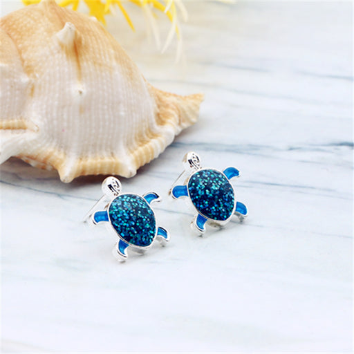 Jewelry WholesaleWholesale Turtle Opal Metal Earrings MOQ≥2 JDC-ES-BDuo001 Earrings 八朵 %variant_option1% %variant_option2% %variant_option3%  Factory Price JoyasDeChina Joyas De China