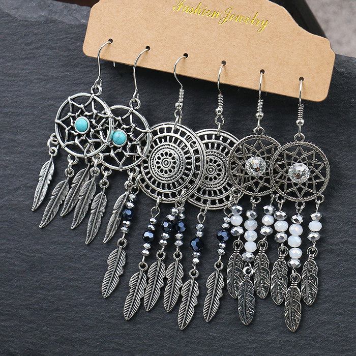 Wholesale set decoration creative drop shape alloy earrings JDC-ES-HH012